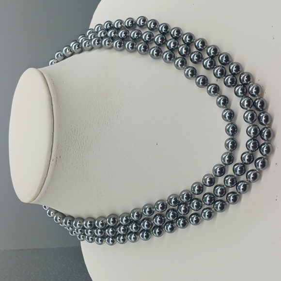 Kenneth Jay Lane Jewelry - Kenneth Jay Lane KJL 1997 53rd Presidential Inaugural Gray Pearl Necklace